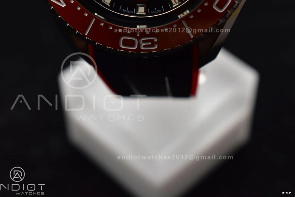 Dial TF Deep Gray Ceramic Rubber SS A2824 on Best Strap Orange 6000M Black Ultra Bezel Seamaster Edition 1:1 0512